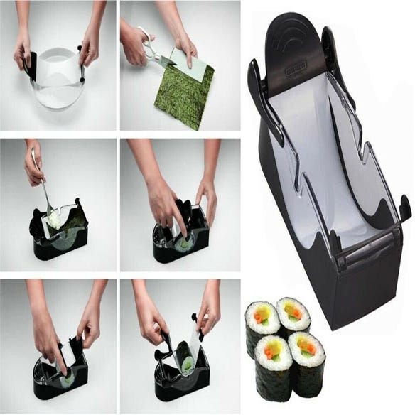 Strumenti per sushi Quick Sushi Maker Roller Stampo per riso Verdura Carne  Gadget per rotolare Dispositivo per sushi fai da te Macchina per fare