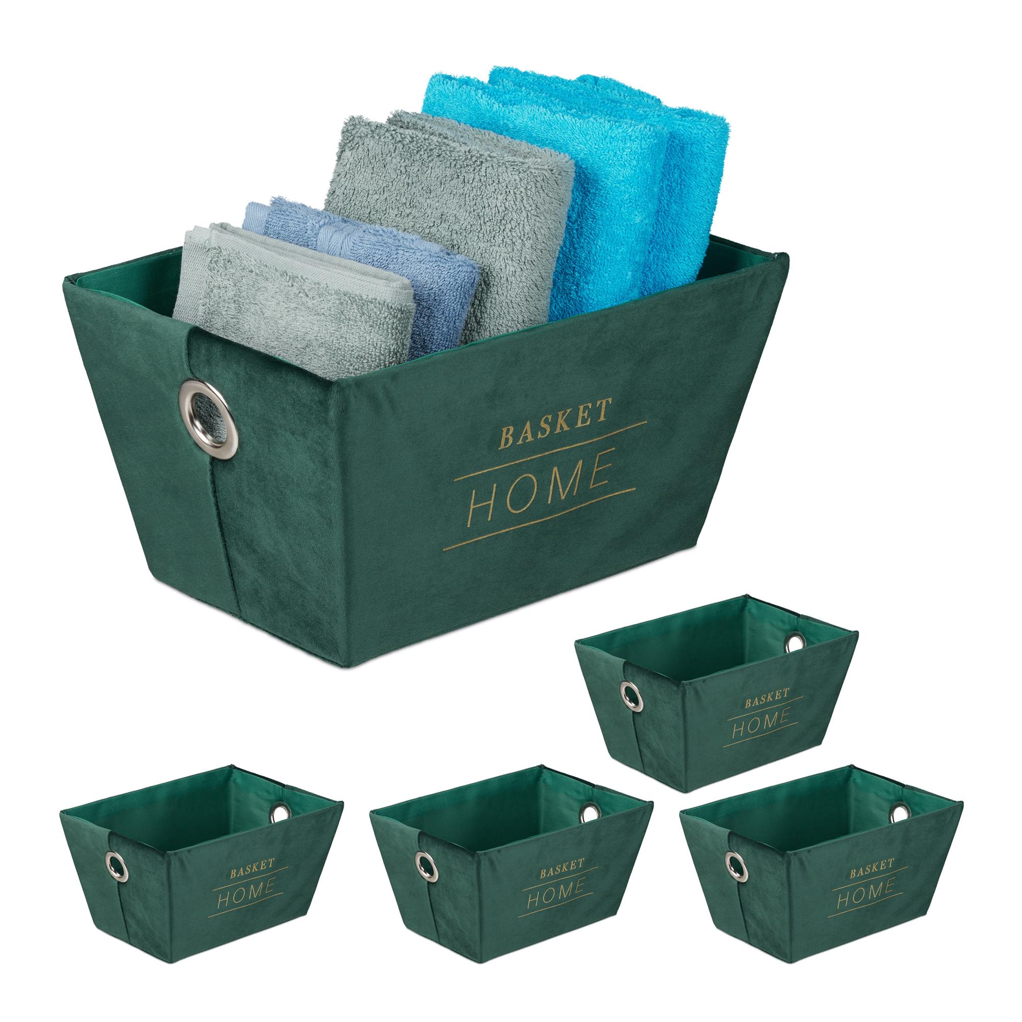 GRANNY SAYS Scatola Portaoggetti Con Coperchio, Set Tessuto, Armadio