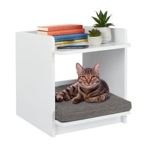 Relaxdays Casa per Gatti, HLP 76x40x40 cm, Cuccia a 3 Piani