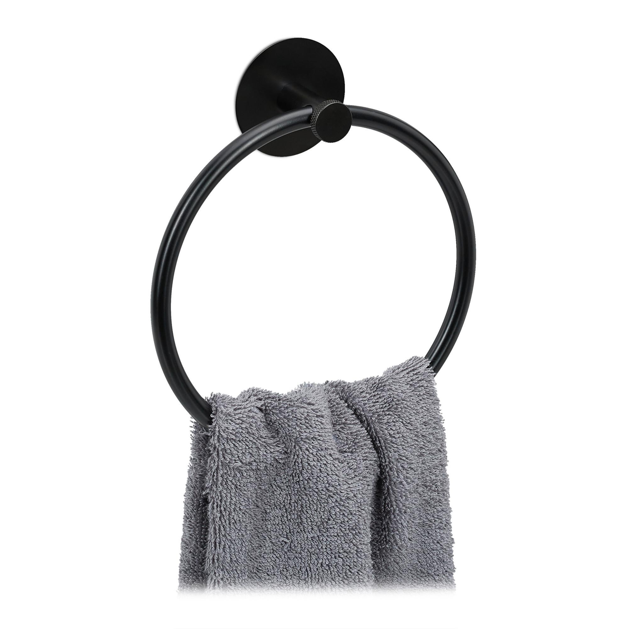Portasciugamani 60 Cm Acciaio Inox Auralum Max - Montaggio A Parete Senza Fori