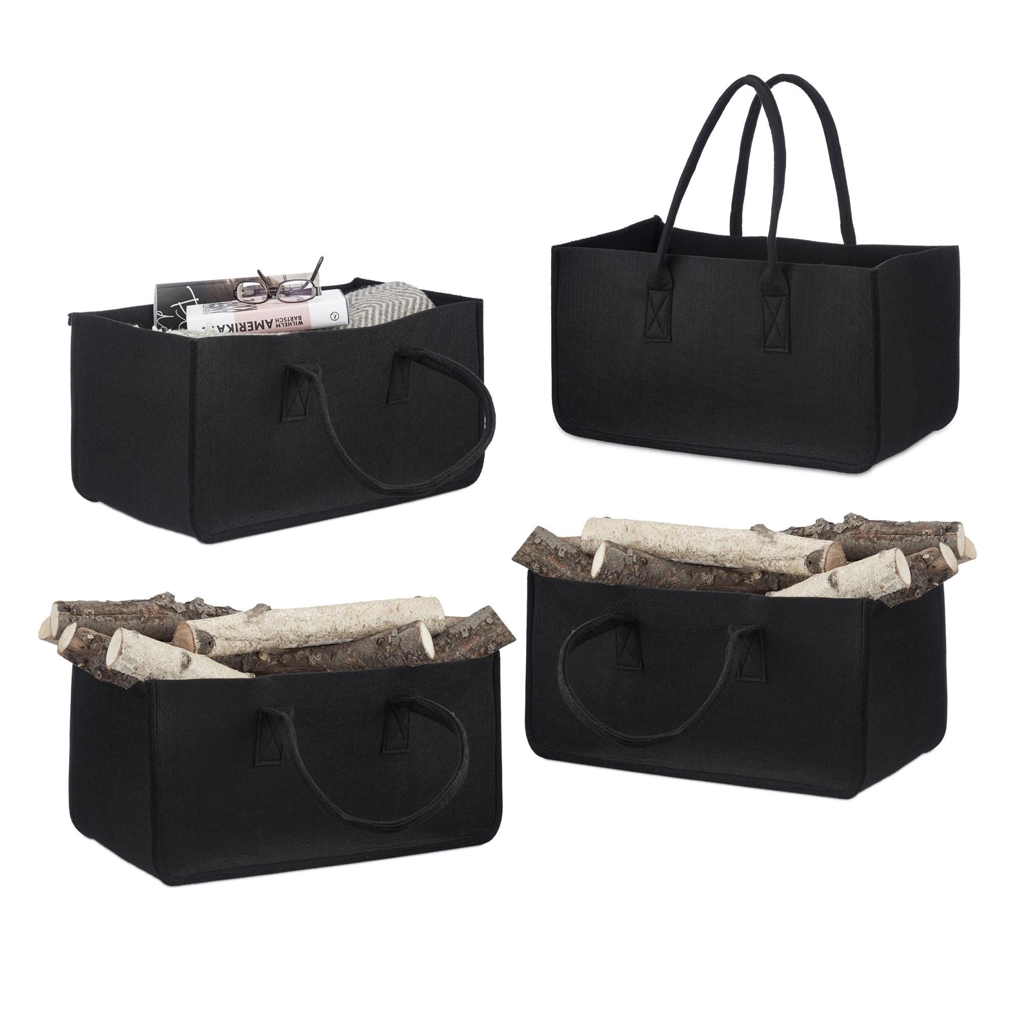 8x Borsa Portalegna Per Camino In Feltro Cesto Portatile Portariviste Pieghevole Hxlxp 25x25x50 Cm Rosso 85660783 8x Borsa Portalegna Per Camino In Feltro Cesto Portatile Portariviste Pieghevole Hxlxp 25x25x50 Cm Rosso 85660783