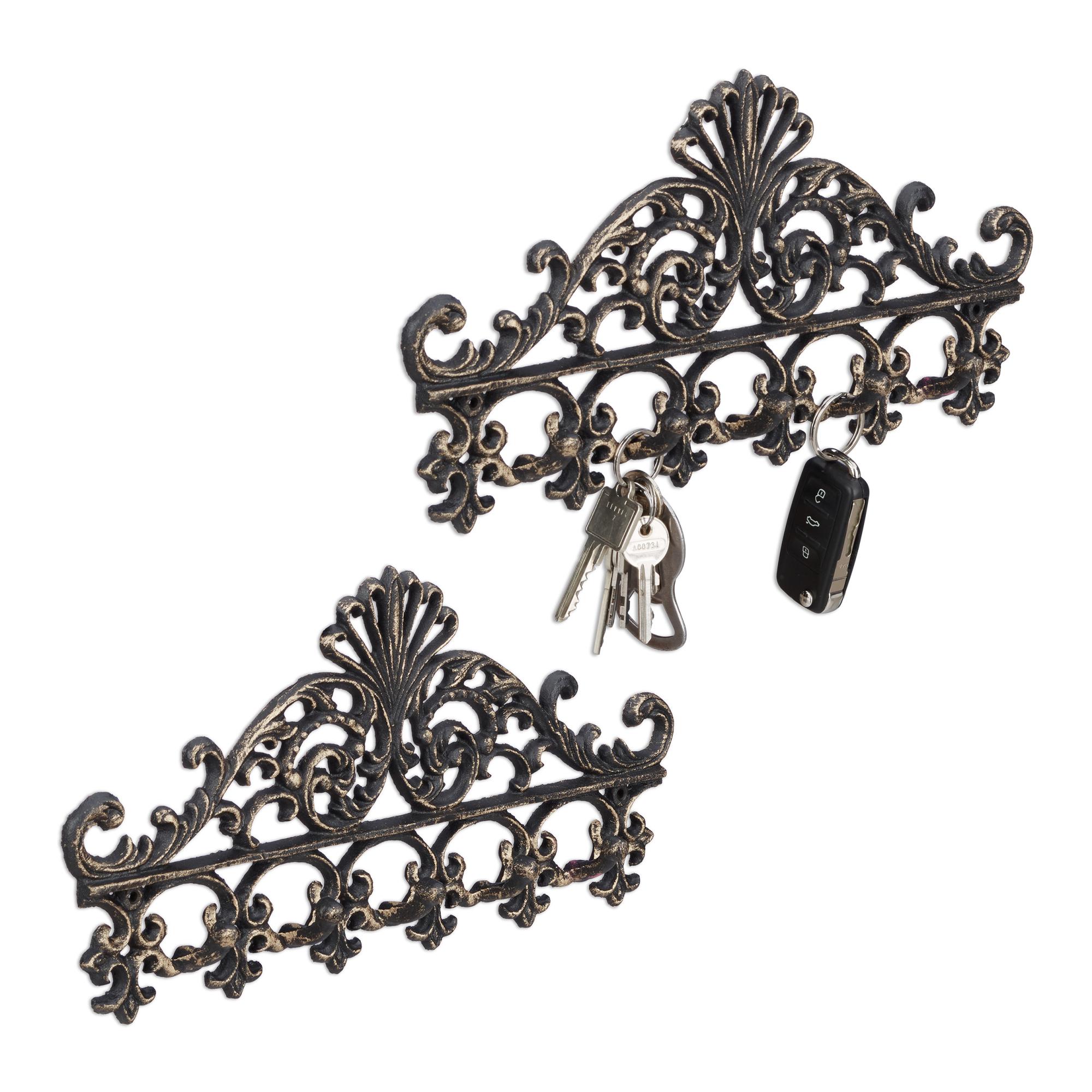 Battente Porta In Ghisa A Forma Di Gufo - Stile Vintage, Marrone, Per Esterni E Interni, Decorativo