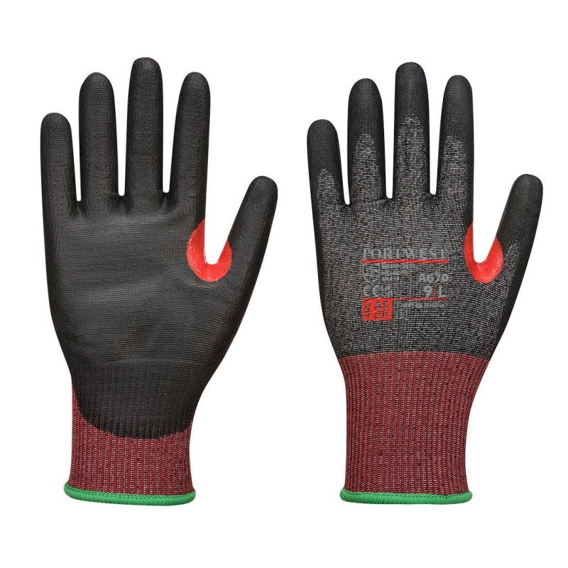 Portwest - Gants Anti Coupures En Cuir AHR13 Noir - Noir - 8 | Leroy Merlin