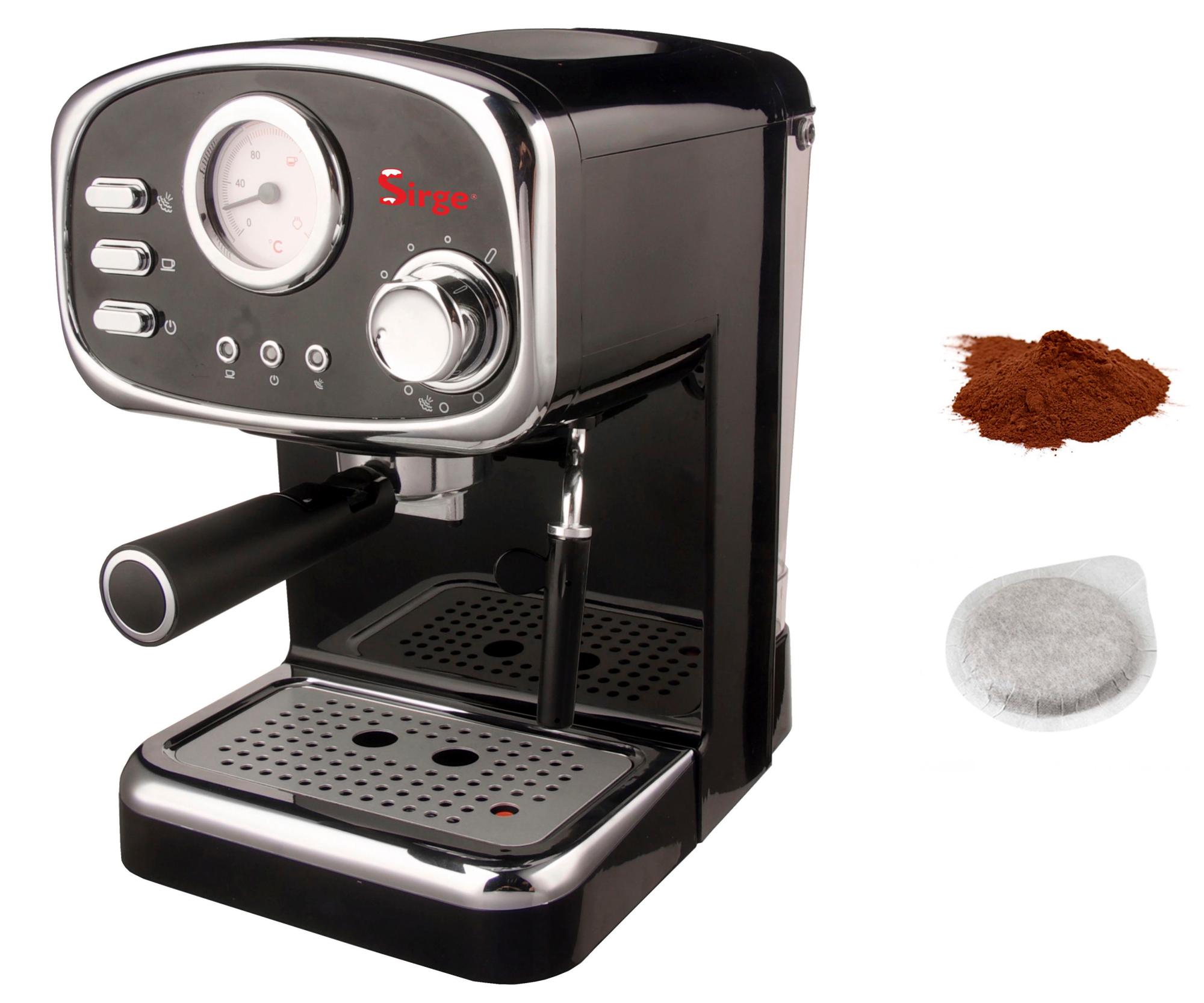 Riviera-et-Bar Macchina Per Caffè Espresso Compatta BCE350 - 19 Bar, Serbatoio 1.4L, Acciaio Inox