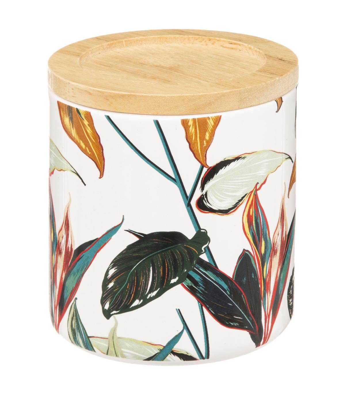 Pot à Coton et Cotonstiges en céramique déco Palawan Leroy Merlin