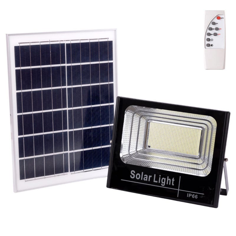 Proiettore LED solare 200W 6500K Pannello: 6V/20W Batteria: 3,2V