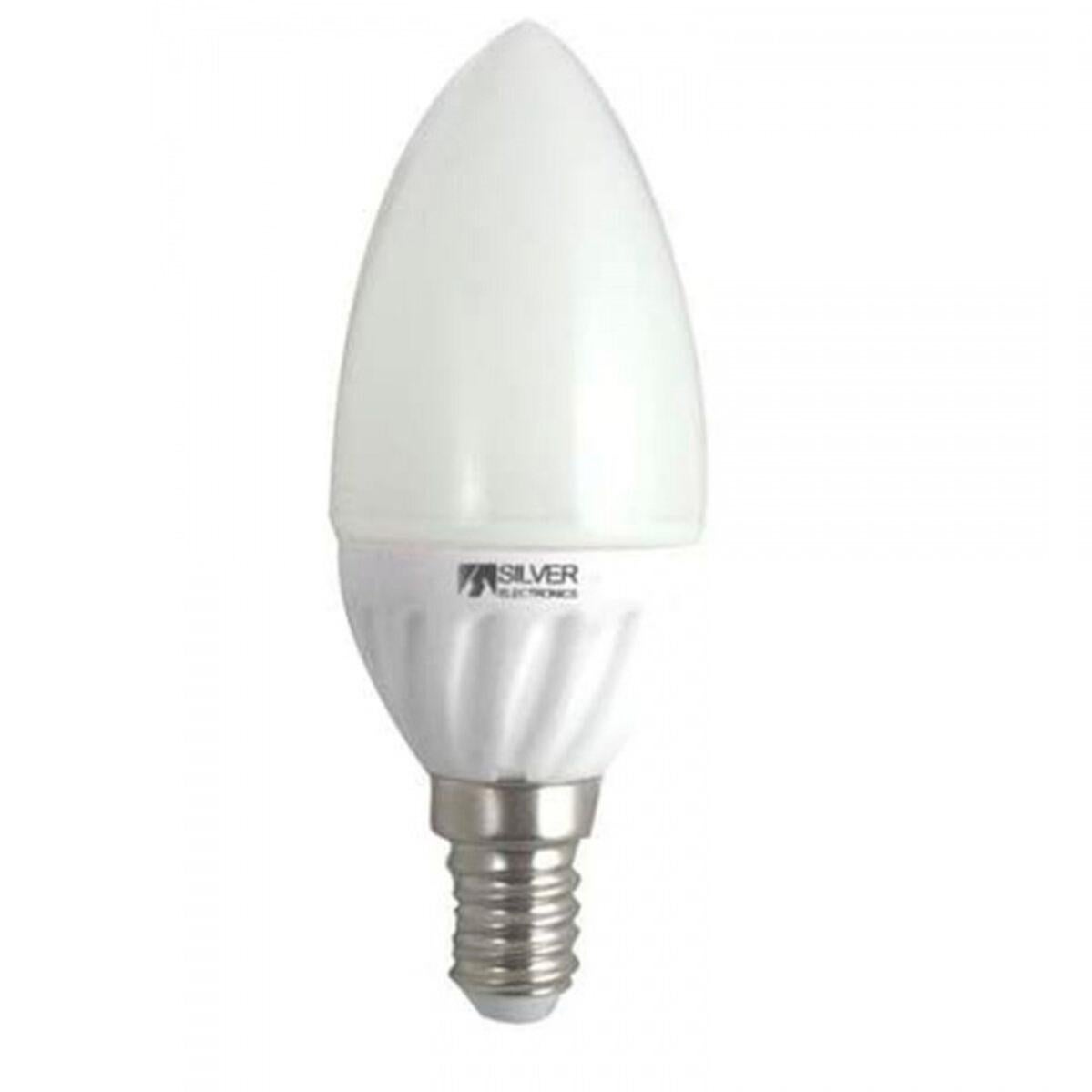 Bombilla LEDECO Esférica Silver Electronics E14 600lm 7W 4000K | Leroy