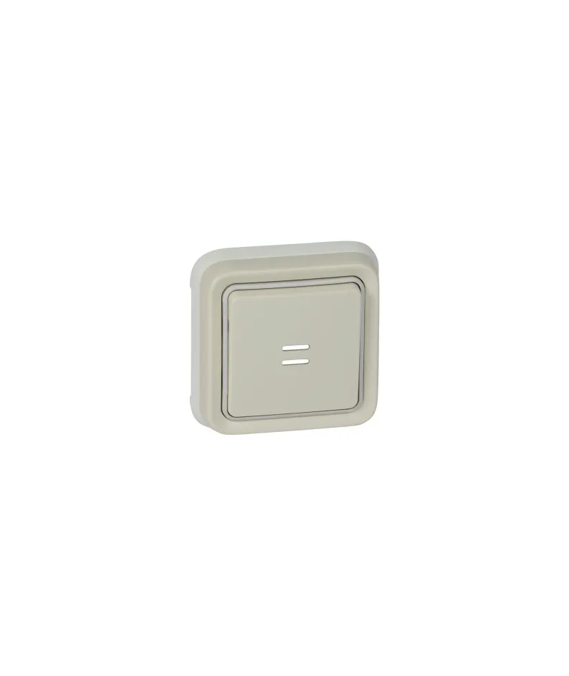 Bouton Poussoir Lumineux Legrand Plexo Blanc Complet