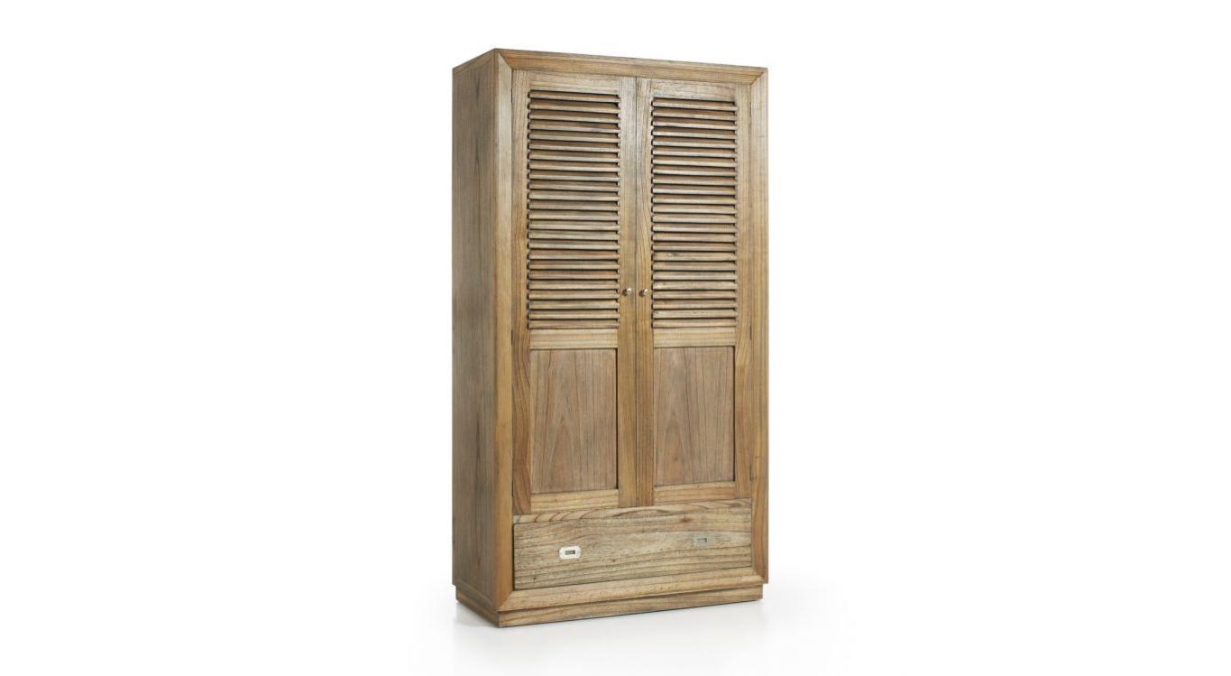 Armoire 7 Tiroirs Bois Bronze Marron 108x50x200cm BoisBronze Leroy Merlin