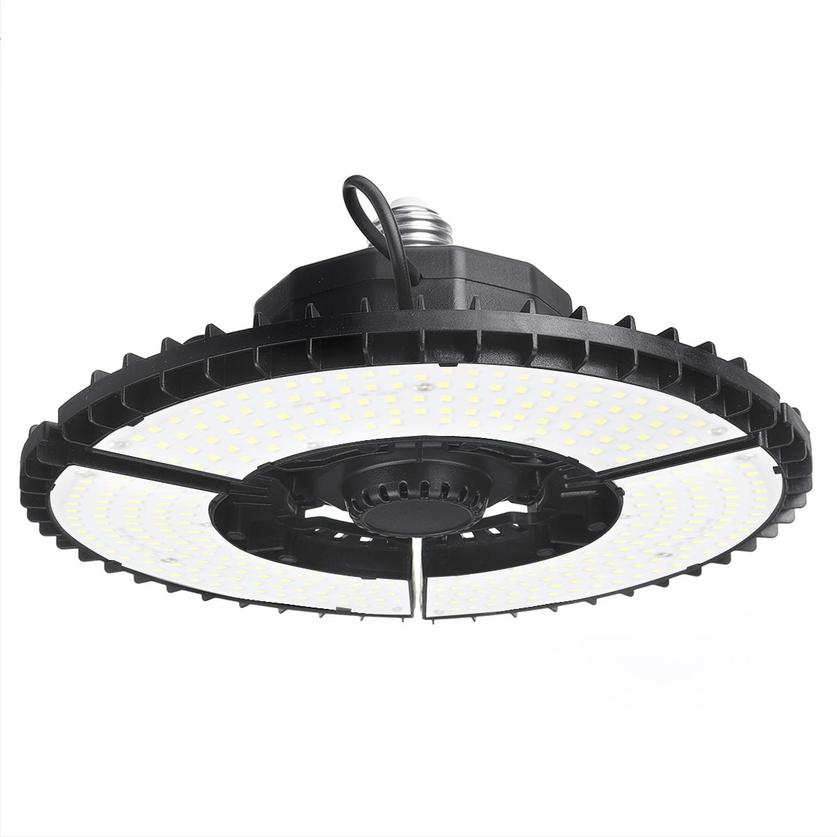 Kadimendium Garage Light Plafonnier LED Lampe de Travail 5 Panneaux Pliants  Lampe Déformable 120W AC 85‑277V Réglage Plafonnier Garage pour Atelier