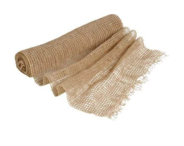 FloristryWarehouse Nastro Di Iuta Naturale Largo 50mm - Rotolo Da 9,14m Per Floreale, Confezioni Regalo E Matrimoni - Bordi Cablati