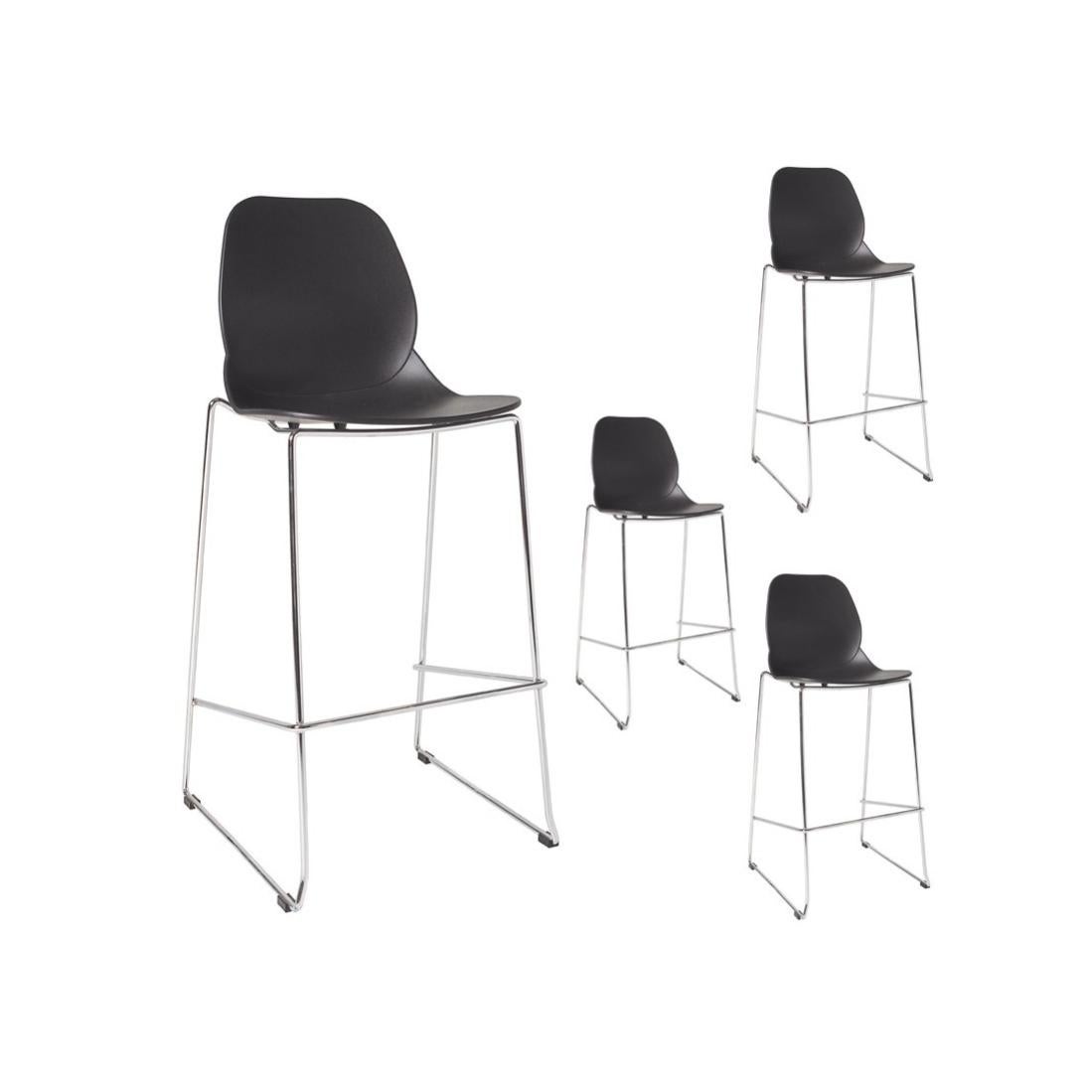 quatuor-de-chaises-de-bar-noir-dixon-noir-leroy-merlin