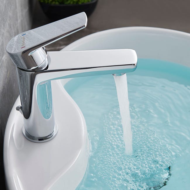Grifo lavabo extensible de latón cromado para baño Homelody – homelody-es