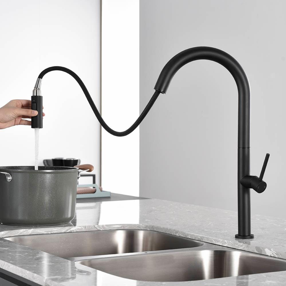 Grifo monomando extra ble y flexible modelo SOH para fregaderos