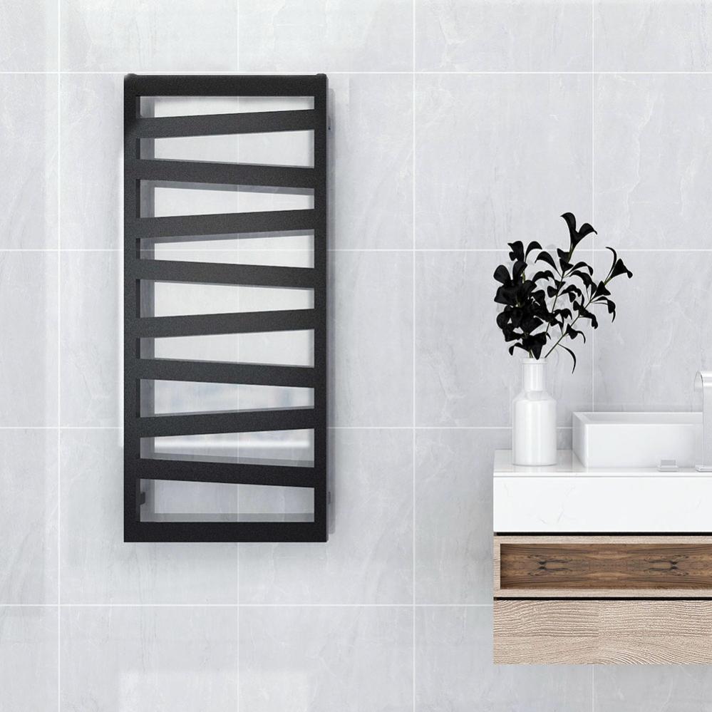 Radiador Secatoallas STE - Negro Mate, 1200x500 Mm, Para Calefacción Central (acero Lacado)