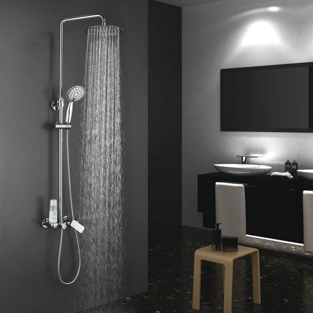 Kibath Rivestimento Per Troppopieno Lavandino 2 Cm Cromo Lucido In ABS