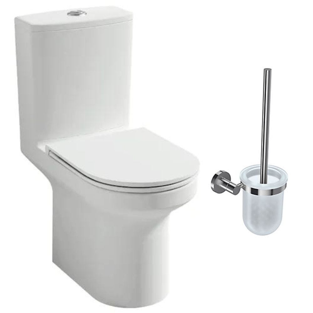 Preboun Lot de 8 housses pour abattant de toilette et couvercle de  réservoir de toilettes, ensemble de couvercle de toilette souple avec fond