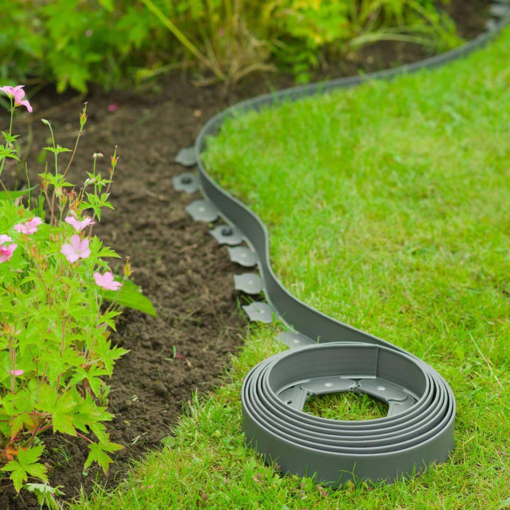 Bordatura Da Giardino Cellfast Dritta &ndash; Grafite, 25 Cm X 9 M &ndash; Resistente Al Gelo E UV