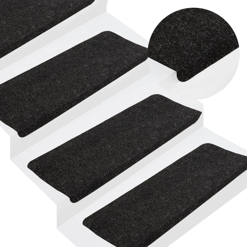 Tapis D Escalier Auto Adh Sifs Pcs X X Cm Anthracite Vidaxl