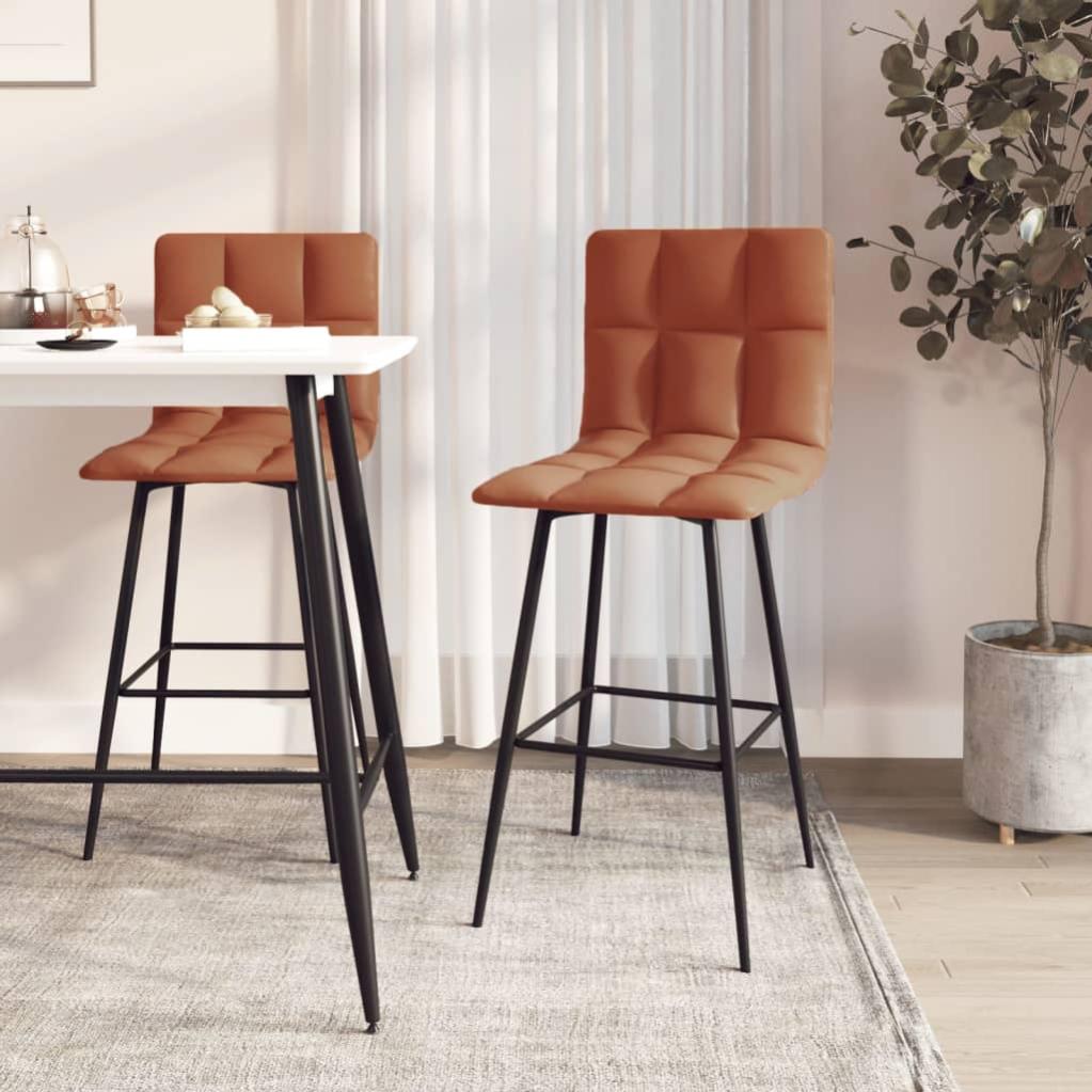 WON-Tabouret de bar Vert clair Velours HB93 - Maison WON-Tabouret de bar Vert clair Velours HB93 - Maison