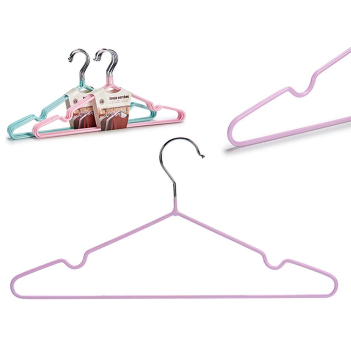 Appendiabiti per bambini in plastica azzurro 6 pezzi - Giordani - Prénatal