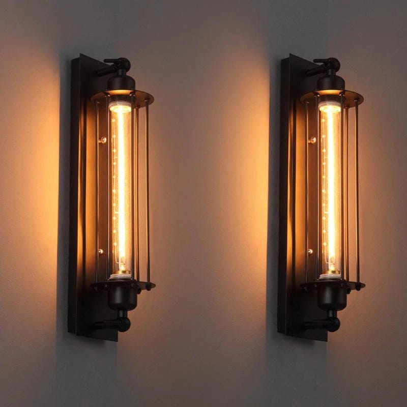 Lampe Murale Éclairage d'Ambiance LED en Design Vintage Forme d'Anneau et  en Mé