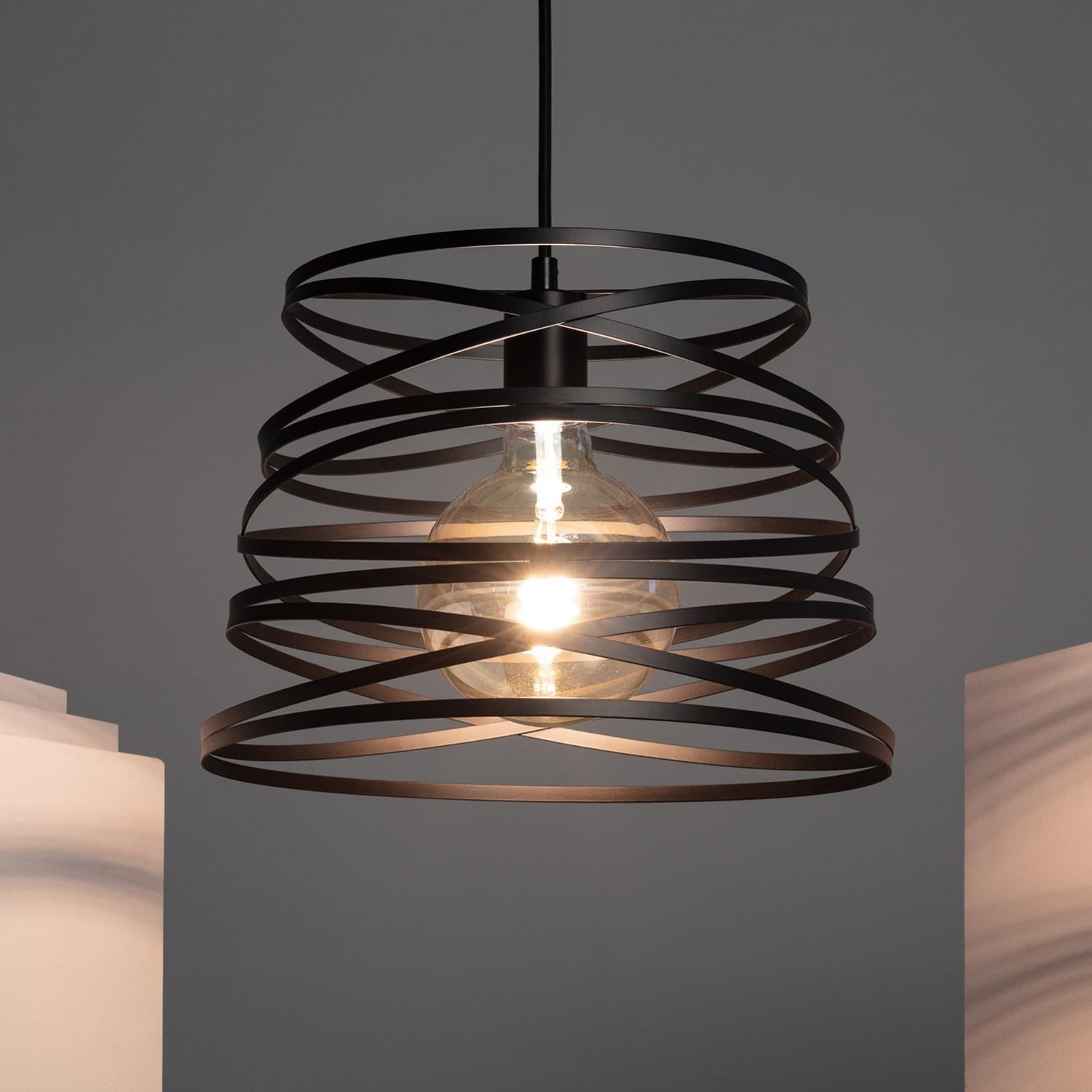 Ledkia Lámpara Colgante Metal Hura Negro