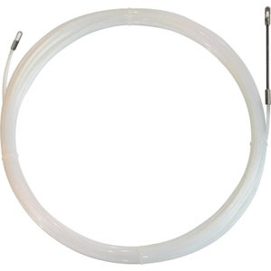 Electraline Tire fils Nylon, Diamètre 3 mm, Blanc, Clair, 25 M