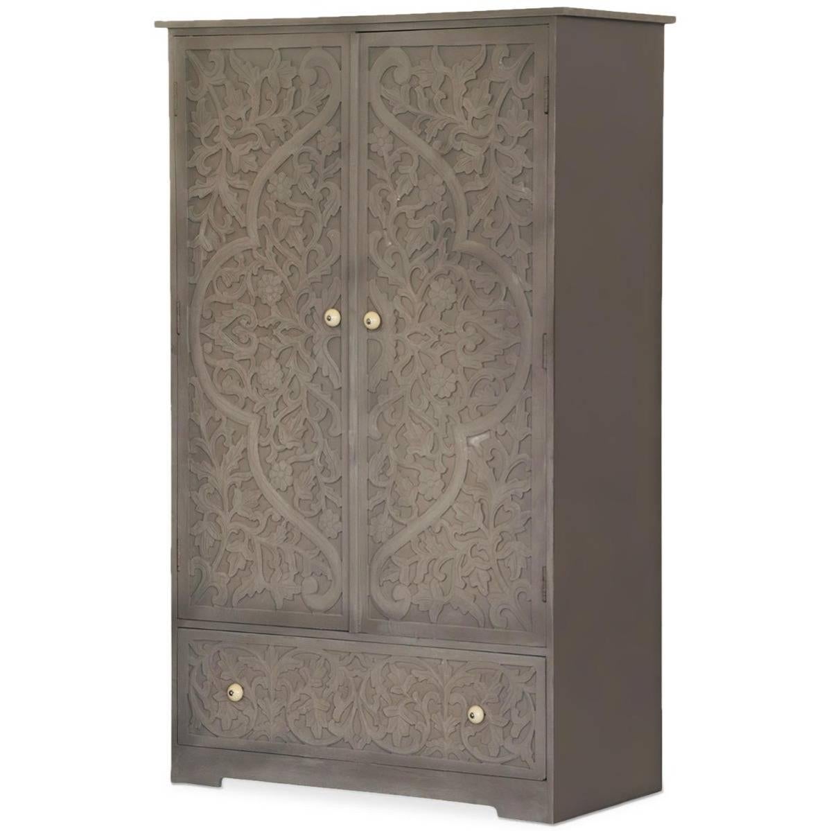 Armoire Soraya Bois Marron Leroy Merlin