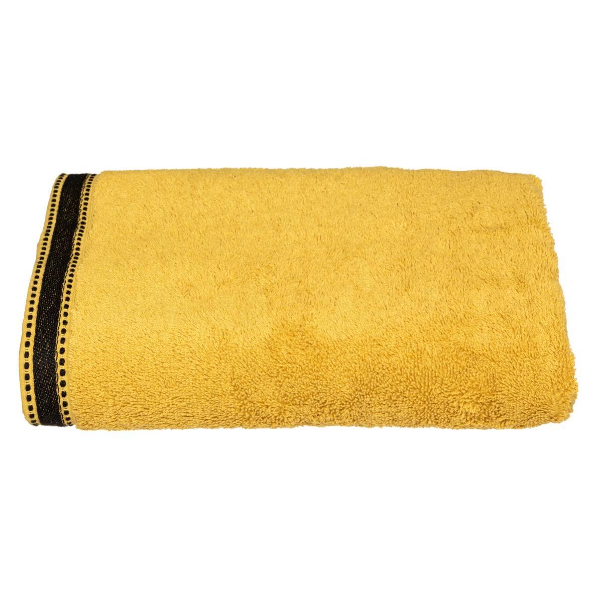 Drap De Bain Atmosphera 'Joia' 100x150 Cm - Coton & Polyester, Doux, Rose, Facile D'Entretien