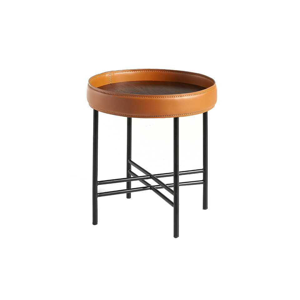 Tavolo angolare in legno di noce e acciaio nero - Mobili di design. Angel  Cerdá.
