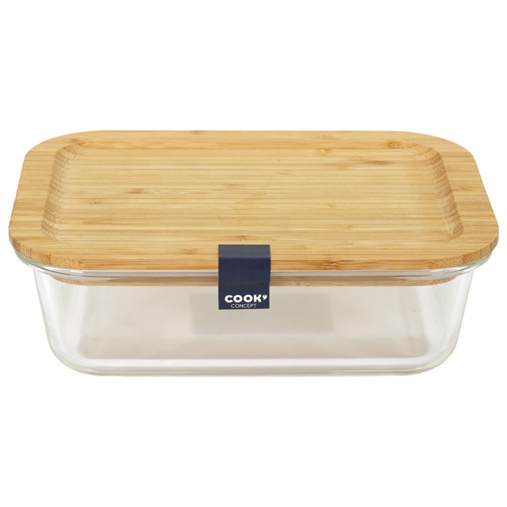 Portaburro In Vetro E Bambù Theo&Cleo - Ecologico, Per 250g Di Burro, Design Elegante - Foto 2