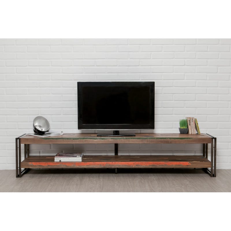 Meuble TV ou meuble bas en bois de teck