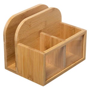 Portatovaglioli legno ardesia teia quadro cm20x20h5