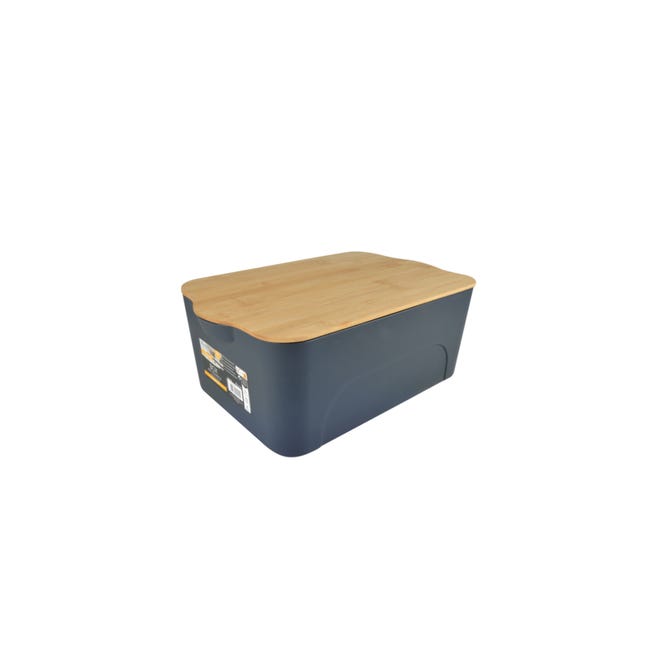 Boîte cloutée avec couvercle en bambou  Boîtes en métal pour l'industrie  et le commerce