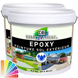 DB RENOVATION Peinture Epoxy sol Résistance Extérieur Terrasse