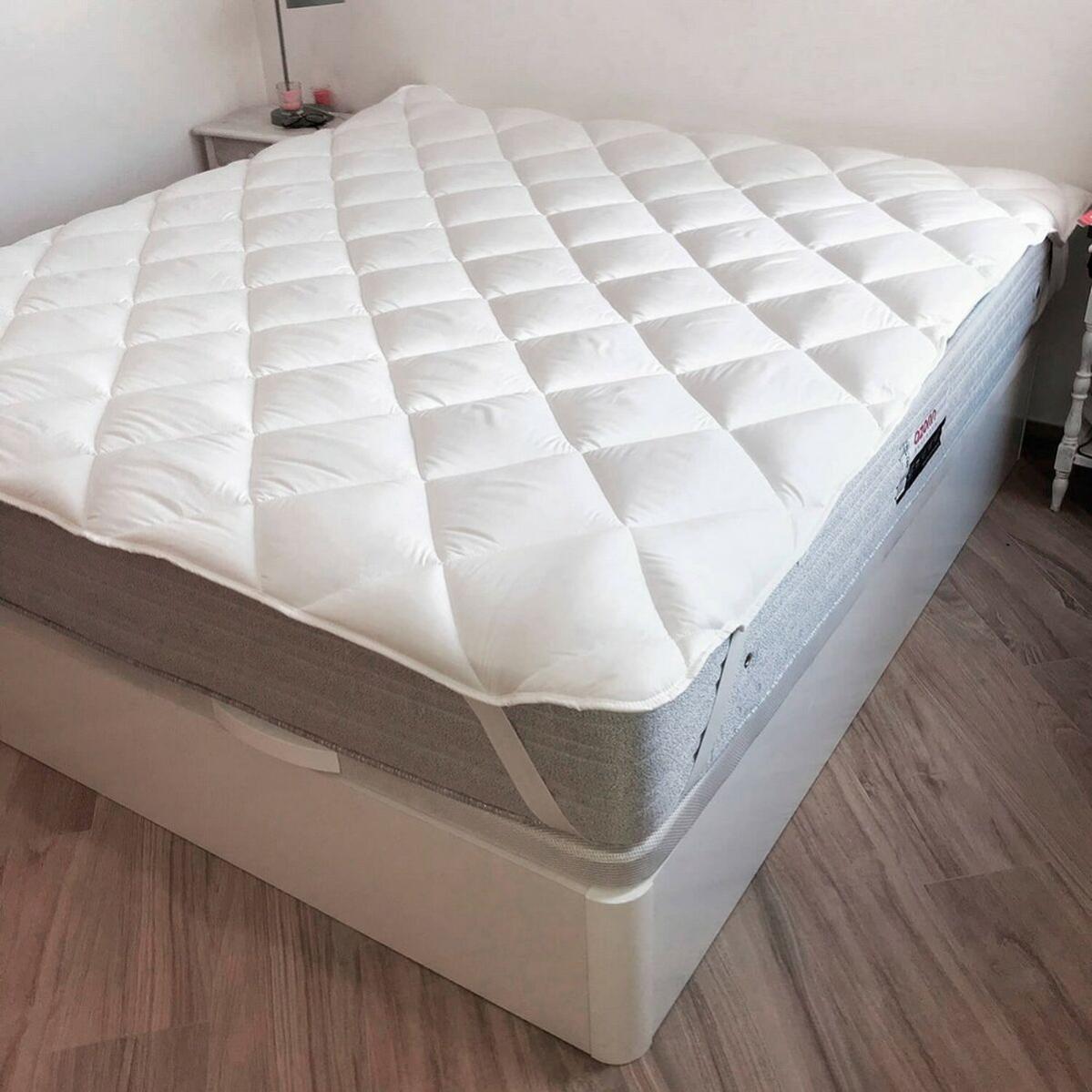 Coprimaterasso In Cotone 100% – 90 X 190 Cm, Anallergico, Lavabile A 95°, Con Angoli Elasticizzati – Prodotto In Francia