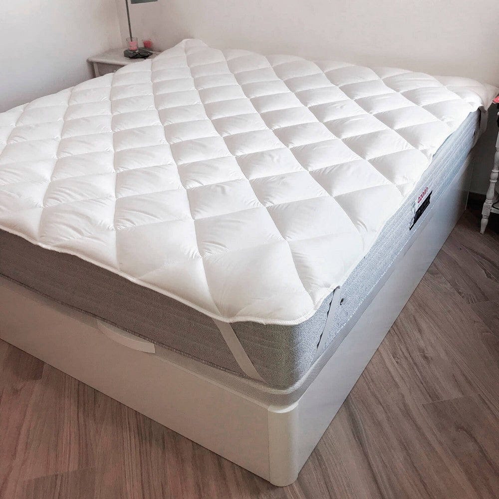 Protector de colchón Naturals Blanco Cama de 150 (150 x 190/200 cm