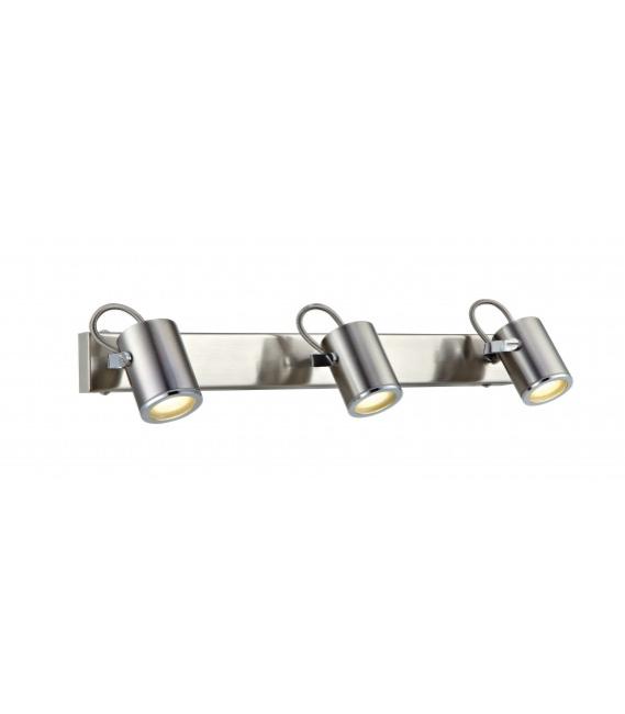 Applique murale de salle de bains LUX en acier 3 ampoules Leroy Merlin