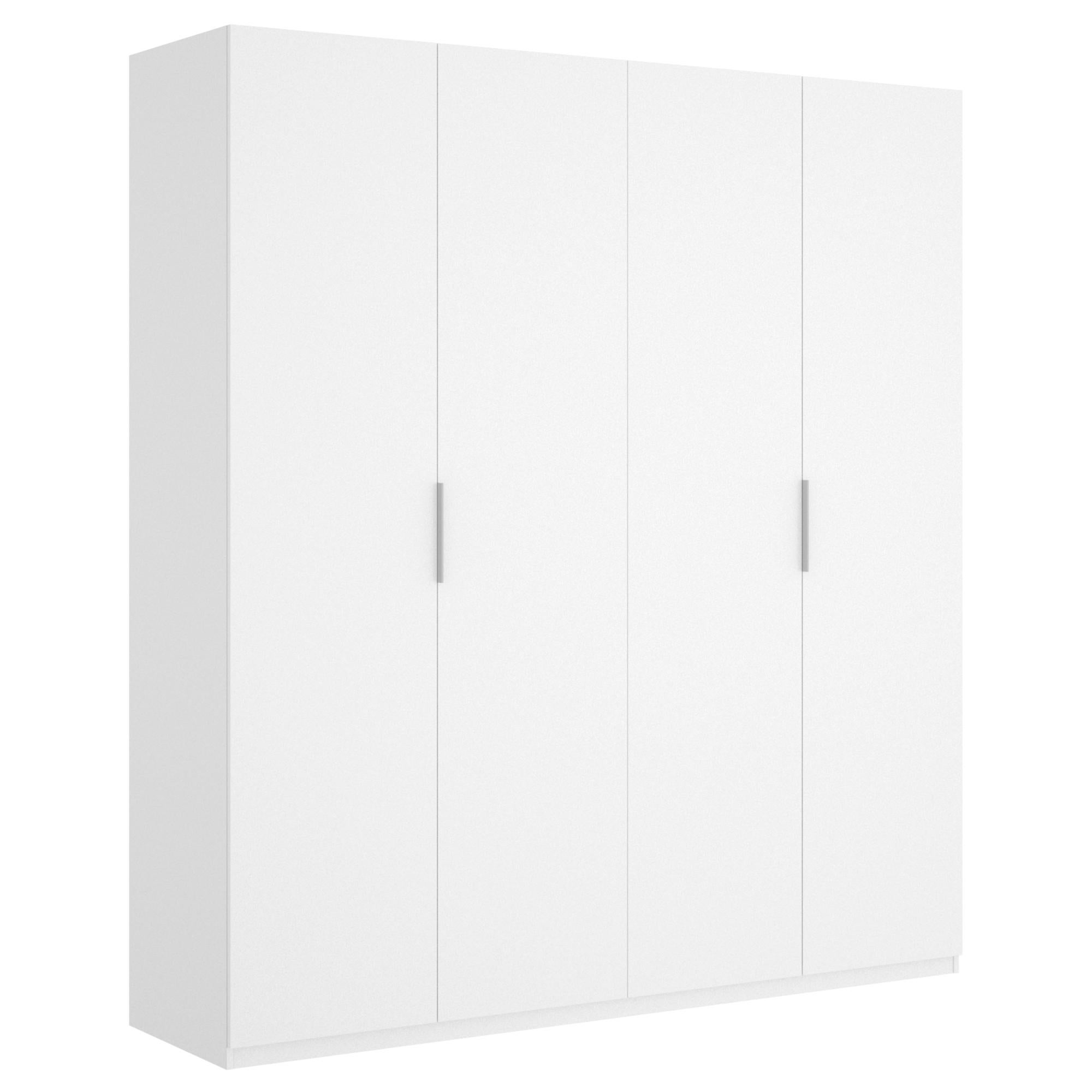 Armoire 4 portes/ Blanc Brillant 204x180x52 cm ESSEN Leroy Merlin