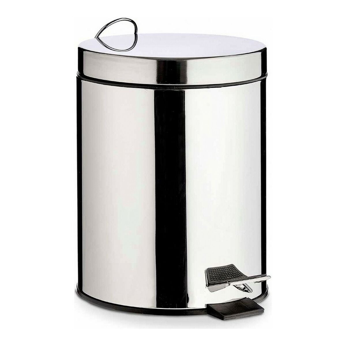 ARREGUI Basic CR304-B Cubo de basura y reciclaje de acero de 3 cubos, mueble  de reciclaje, 3 x 17 L (51 L), gris oscuro antracita