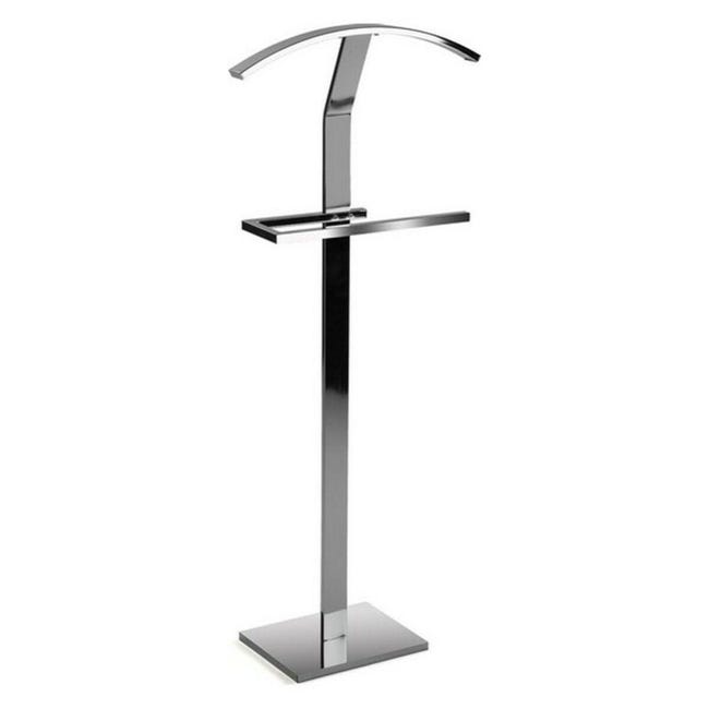 Versa Oakley Servo Muto Moderno E Multifunzionale, Appendiabiti Indossatore Per Camera Da Letto E Spogliatoio, Argento, 112x28x40cm | Leroy Merlin