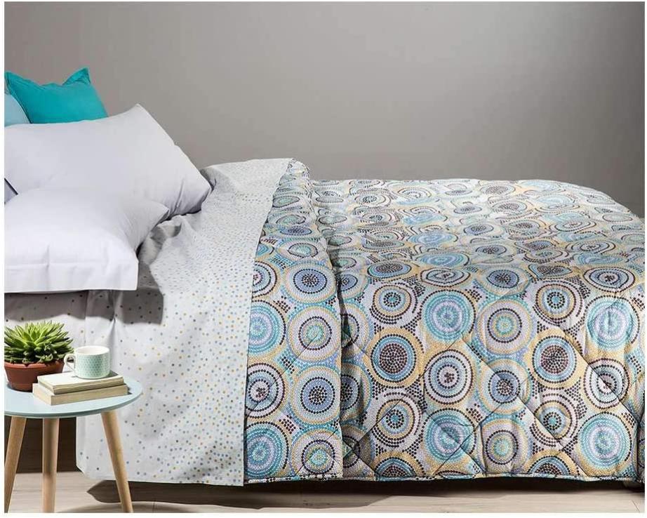 Couette Caleffi 1.5 Place - Corail - Polyester Hypoallergénique - Chaleur Hiver - Microfibre