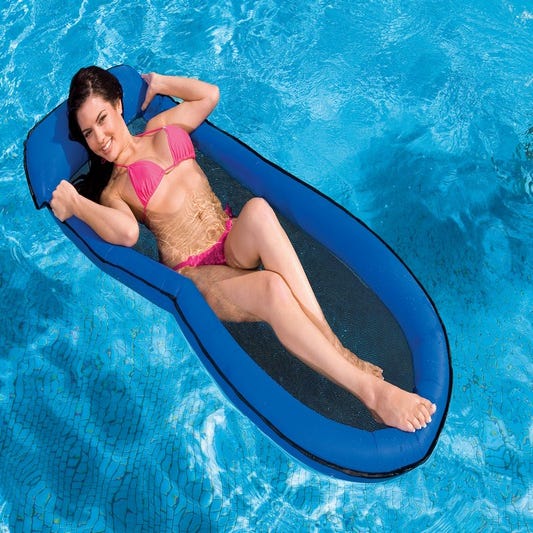 Matelas gonflable piscine XXL / 185 cm - Smoothie cerise géant