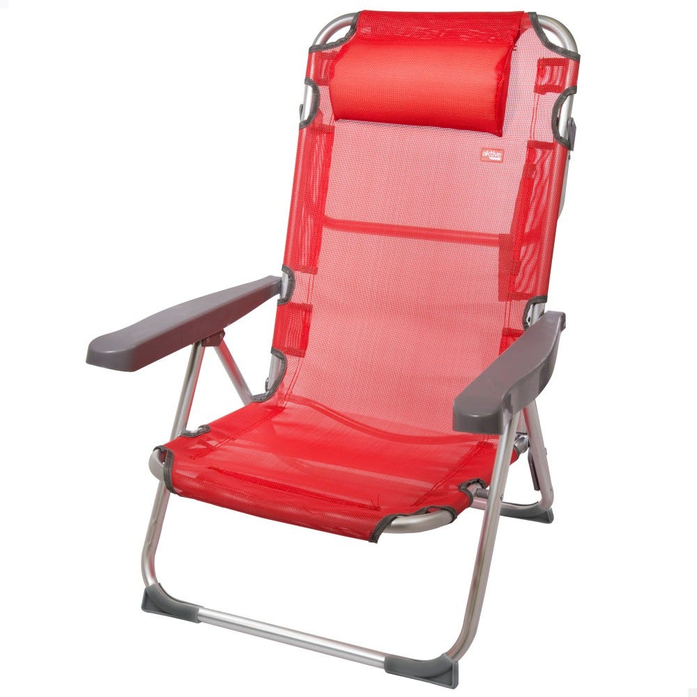 Pack ahorro 2 sillas playa turquesa 48x46x84 cm