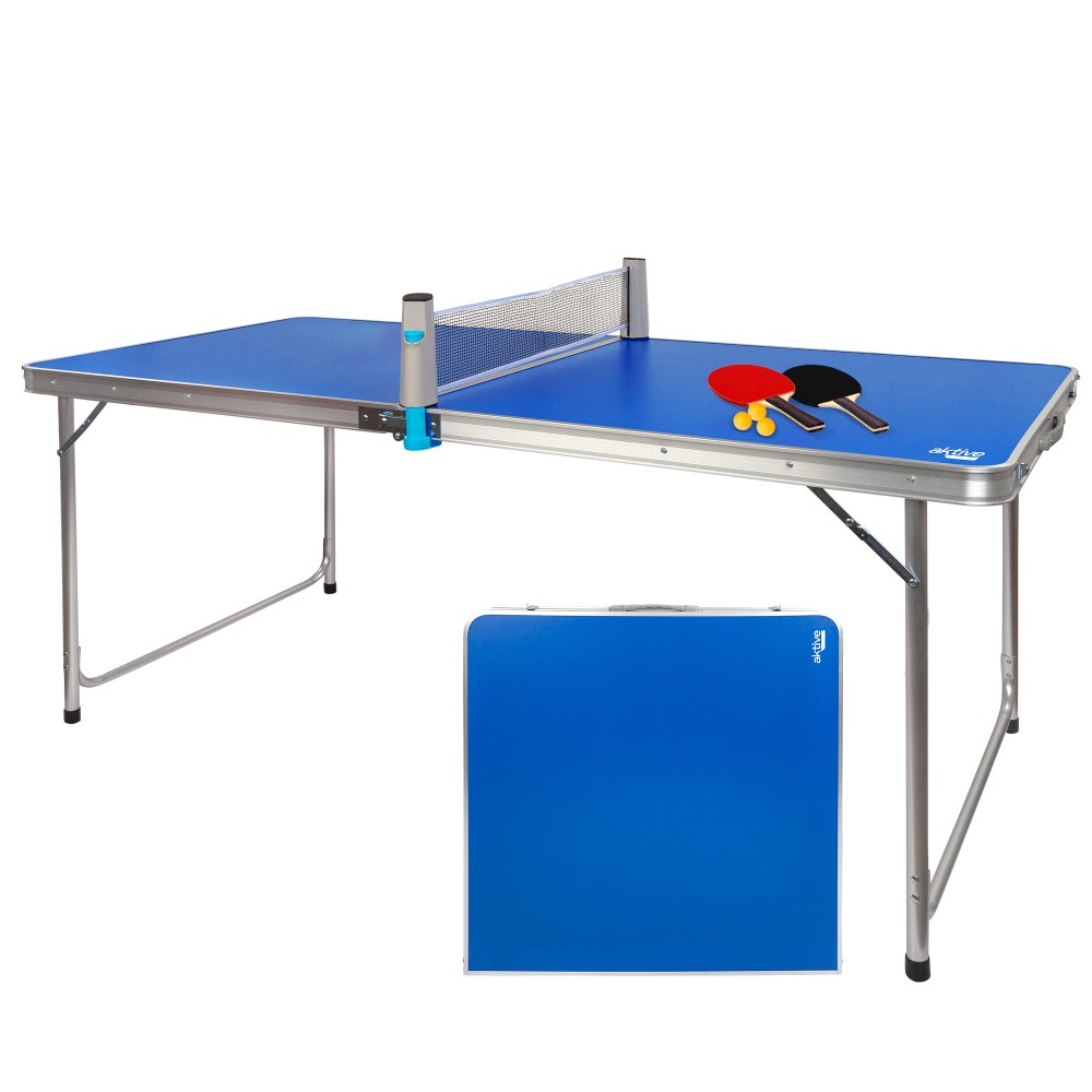 Mesa de Ping Pong Dobrável com Estrutura de Alumínio Portáti