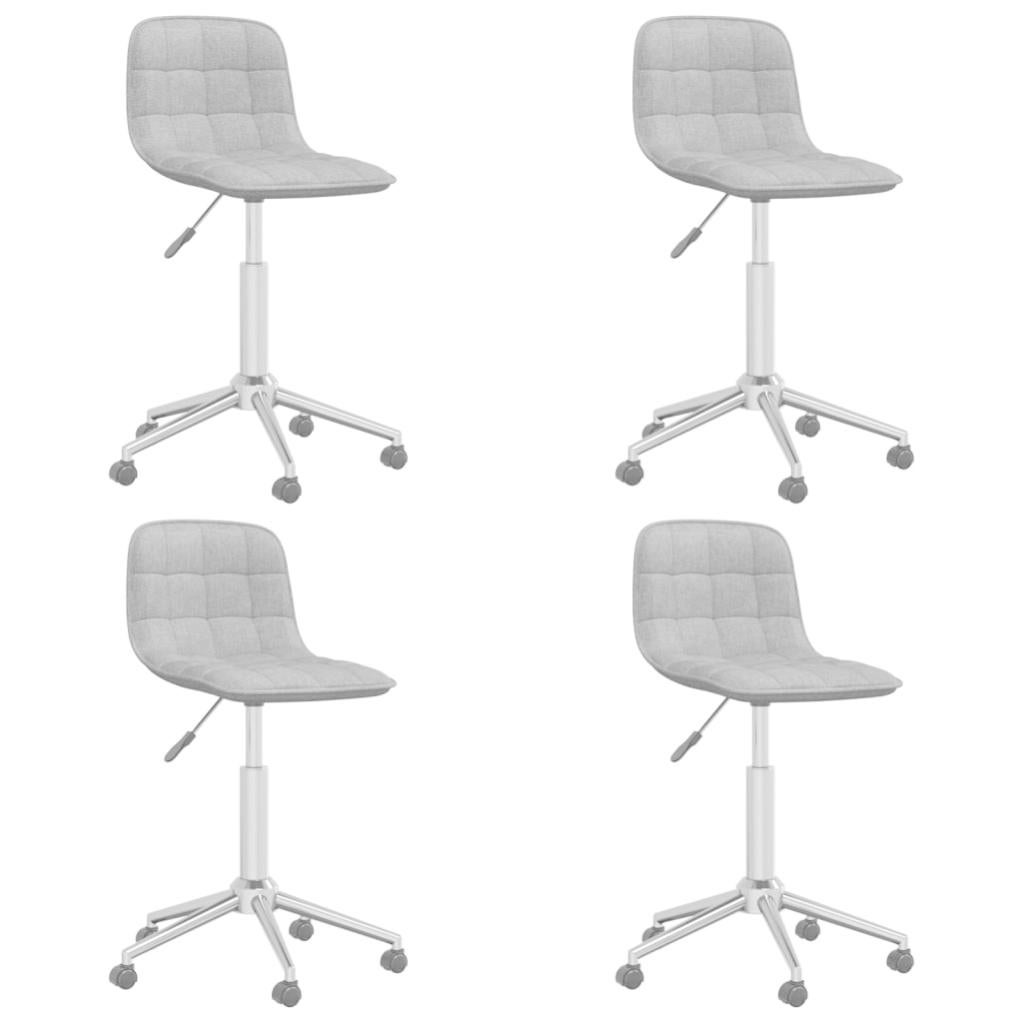 Sedie Da Pranzo Girevoli WOLTU Set 2 - Imbottite Velluto, Gambe Metallo, Beige