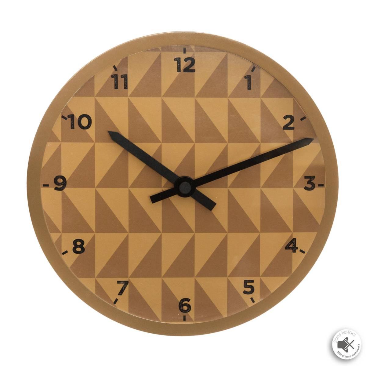 Horloge "Keane" Marron D80cm - Atmosphera Créateur D'intérieur | Leroy