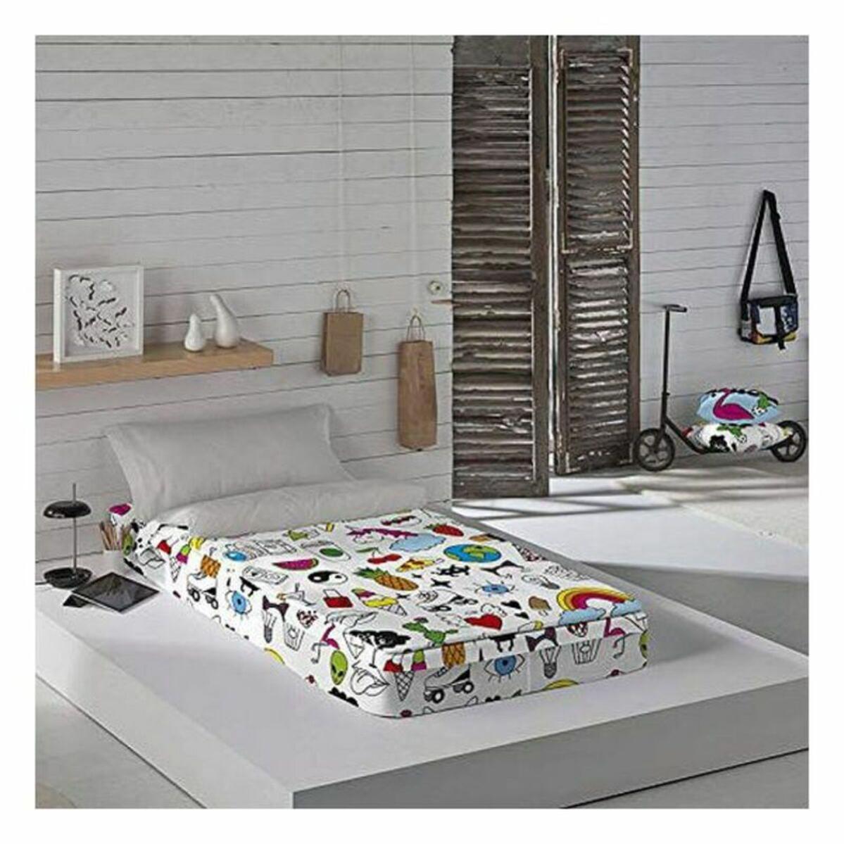 HOUSSE DE COUETTE AVEC GARNISSAGE 100 COTON COOL ICONS BED 90 (90X190 — free download
