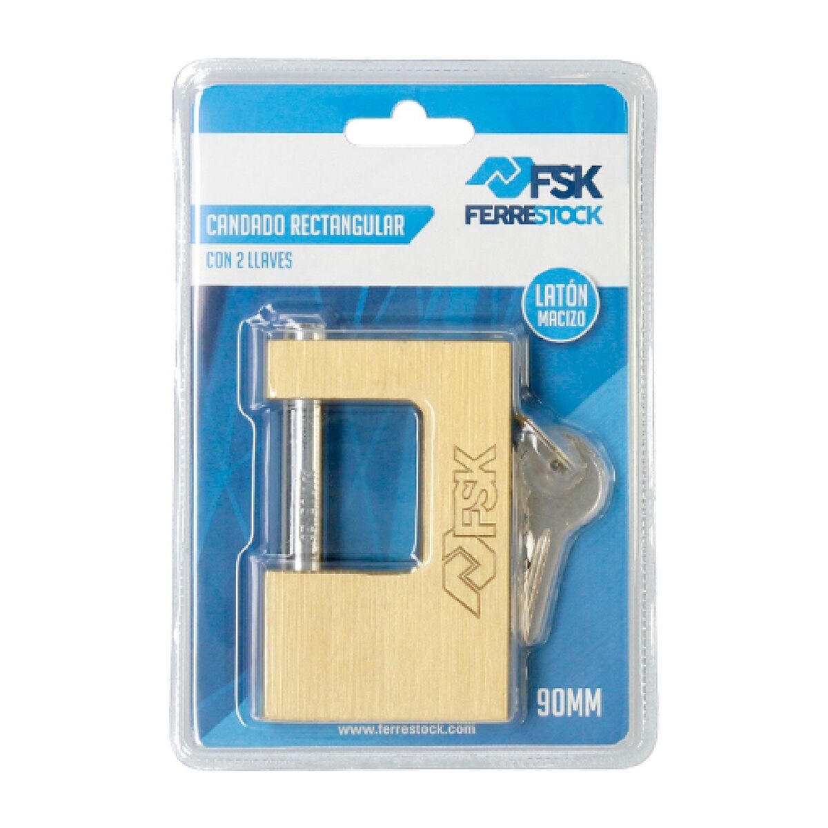 Candado de llave ferrestock 90 mm